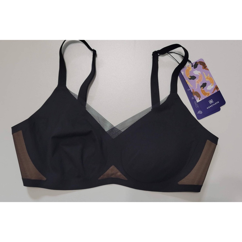 NWT HONEYLOVE Crossover Wire-Free Bra
